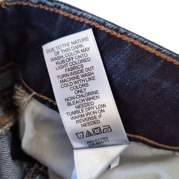 NWT Maurices Dark Blue Mid Rise SlimBoot Cut Jeans Size 16 Long - Picture 9 of 10